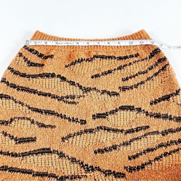 Stella McCartney Animal Intarsia Tiger Slim Fit Pull On Knit Midi Skirt Sz 6 NWT - Picture 9 of 12
